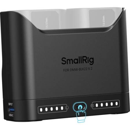 SmallRig 5492 - dwukanałowa ładowarka do akumulatorów Panasonic DMW-BLK2 (USB-C PD 22.5W)